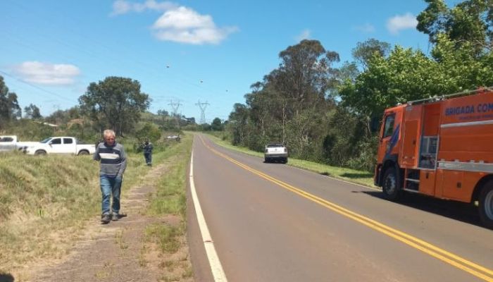 Pinhão - Condutora fica ferida em colisão lateral na PR-170